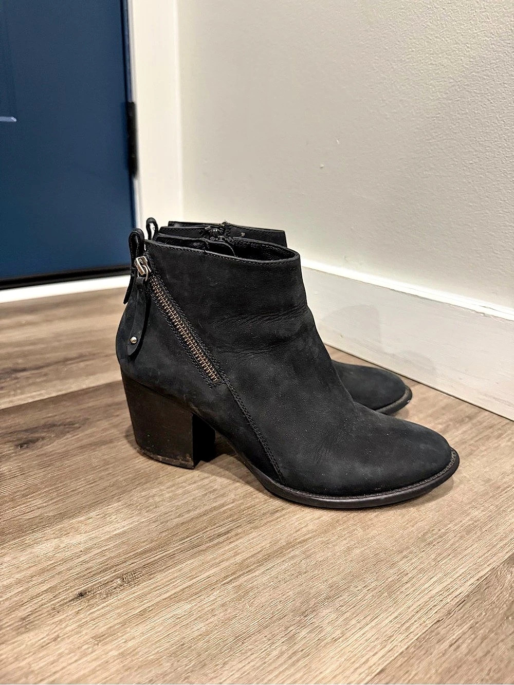 Blondo Nivada Waterproof Ankle Boot Black Leather